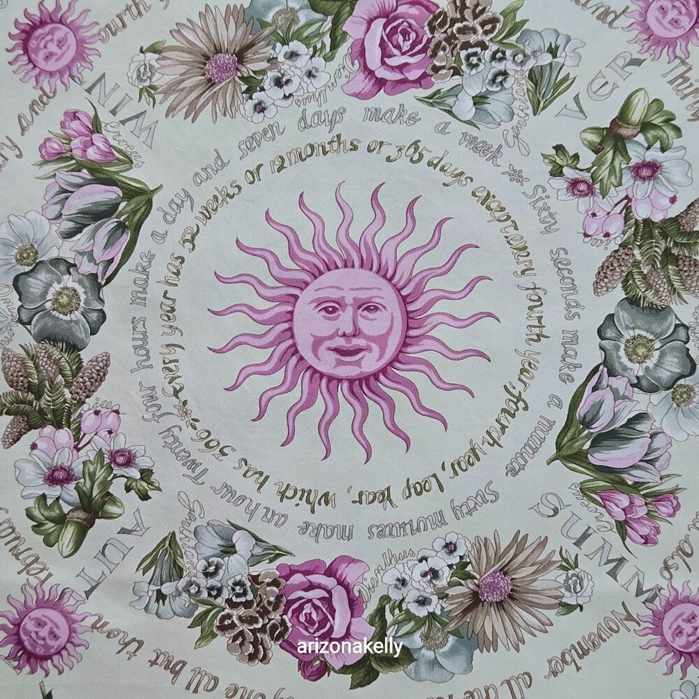 Brooks Brothers Silk Scarf Four Seasons of Flowers Purple Grey